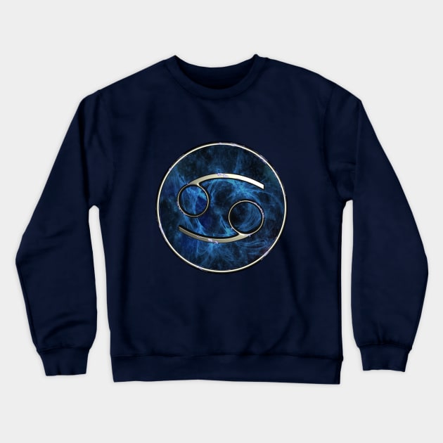 Cancer Western Astrology Sign Crewneck Sweatshirt by macdonaldcreativestudios